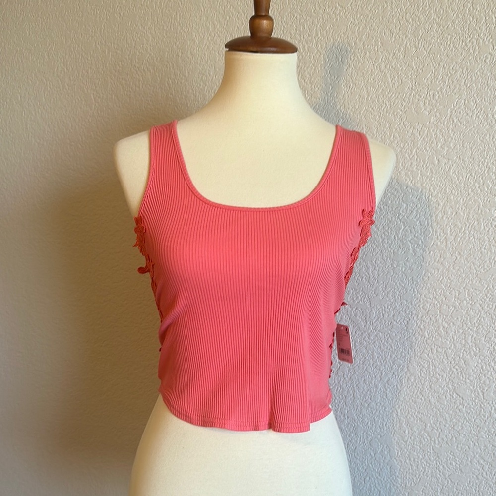 Free People Ribbed Cropped Tank Top Size Medium NWT